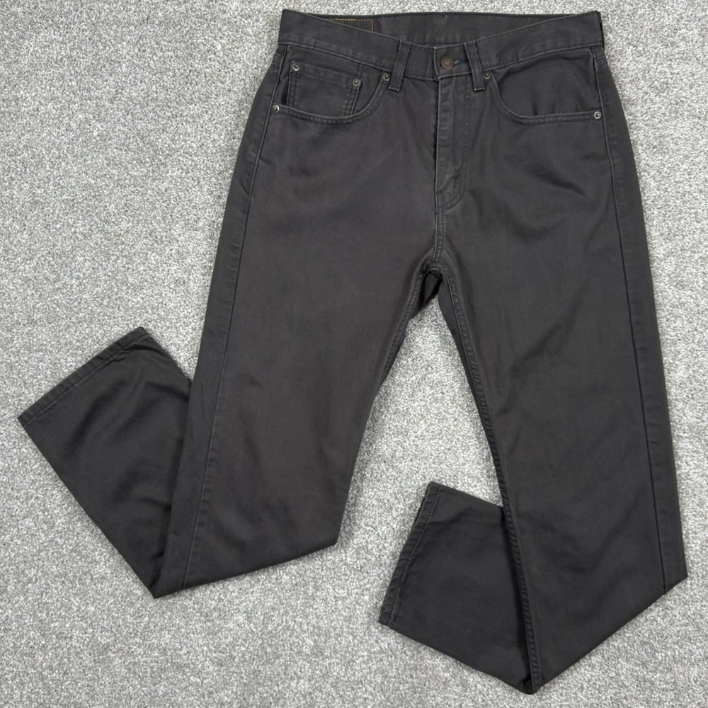 Levis 505 Regular Fit Mens Jeans 31x32 Charcoal Gray 100% Cotton Straight Leg